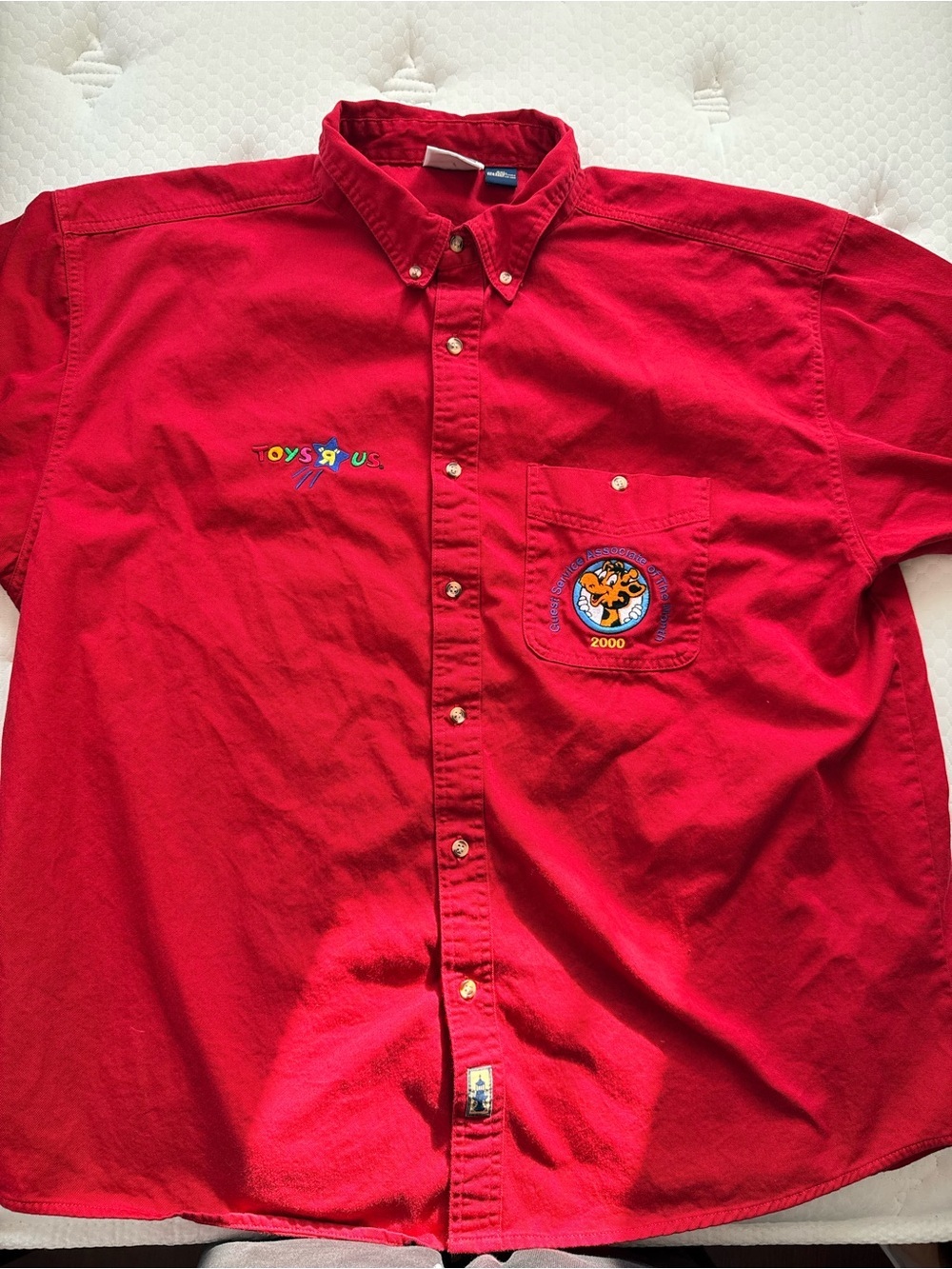 Toys R Us Red Logo Button-Down Shirt